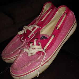 Pink Sparkle Sperry's